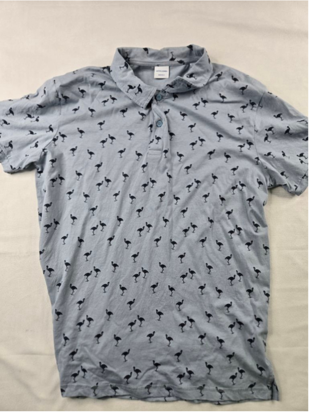 Jack & Jones | Men's Blues Polo Tee | Flamingo | Size XL